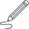 Simple artistic and hobby Vector line artÂ Icon. Classic pencil for drawing. line art style icon. 48x48 Pixel Perfect.